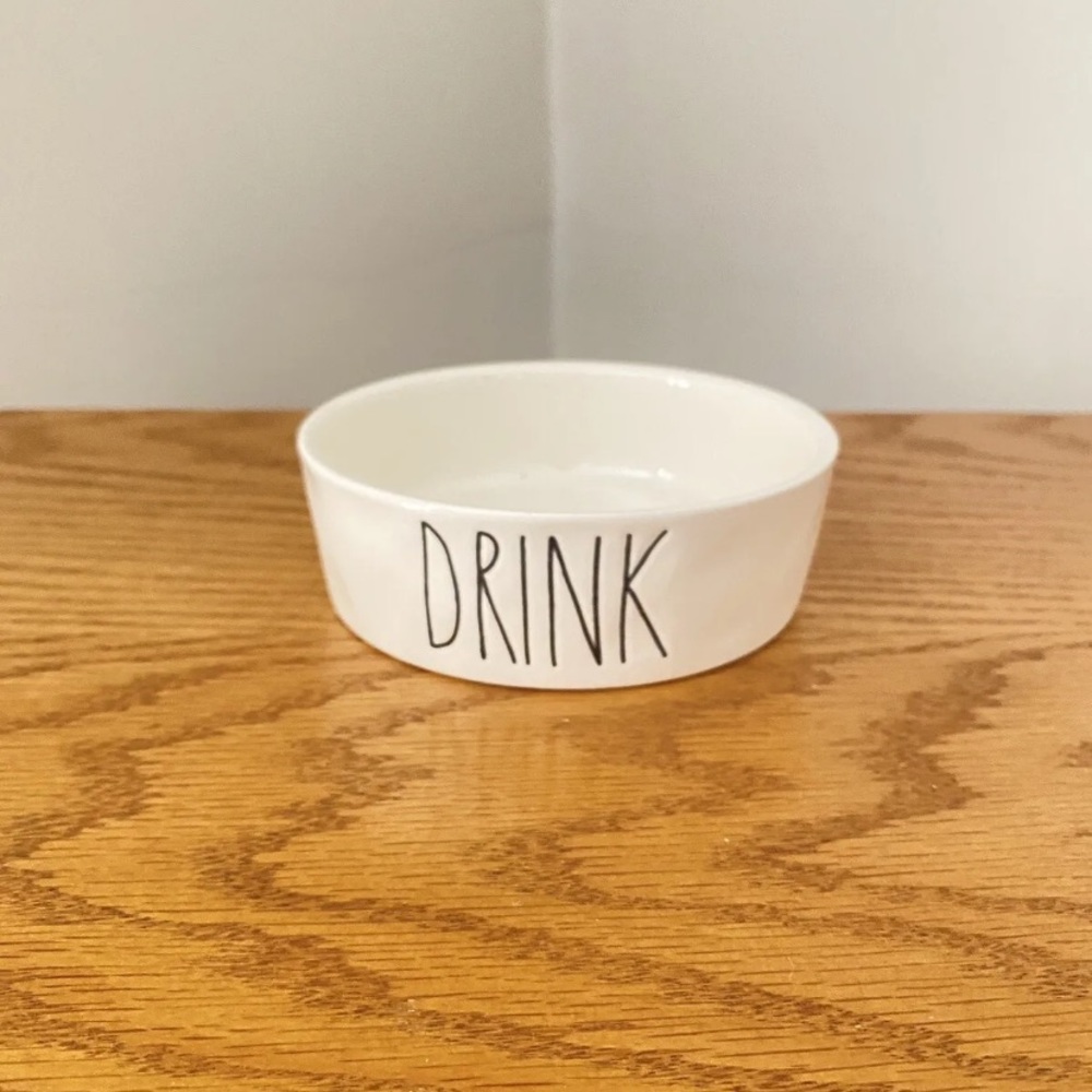Rae Dunn Small Pet Water Bowl DRINK, Rae Dunn by Magenta
